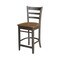 International Concepts Round 36 in Rd Ped Gathering Ht Table, 2 Emily Counter Ht Stools, Hickory/Coal, 36 in W, 36 in L K45-36RT-6B-S6172-2 - alternate 3